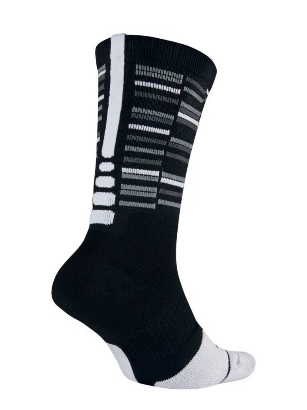Men's Black Athletic Crew Nike Elite Cushioned Socks Size 6-8